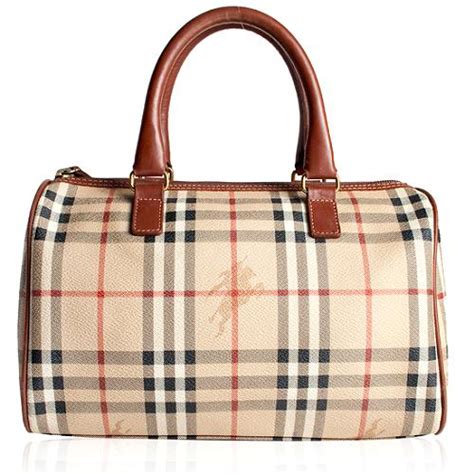 burberry haymarket check boston satchel handbag